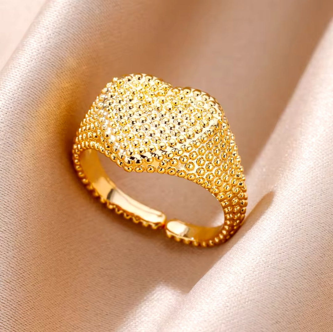 Carry me Adore™ Anillo ajustable de acero inoxidable - Podios