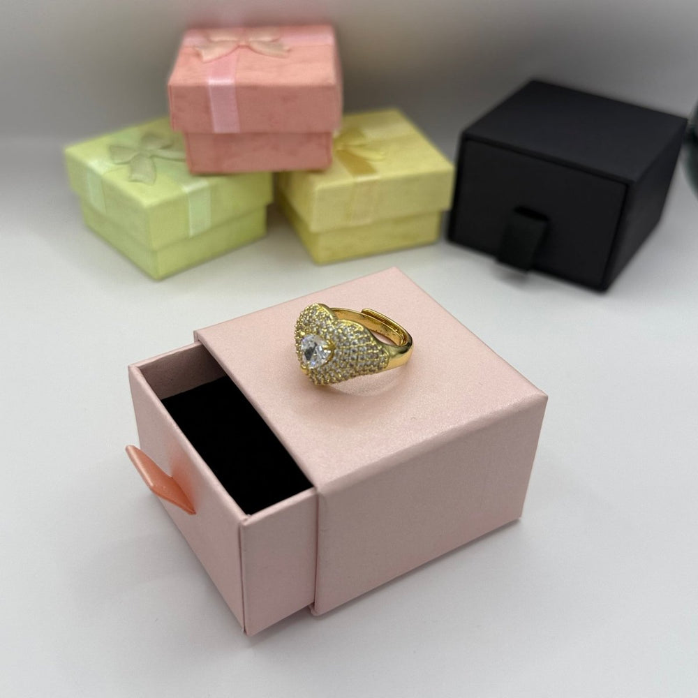 Carry me Adore - anillo enchapado en oro 18k color blanco - Podios