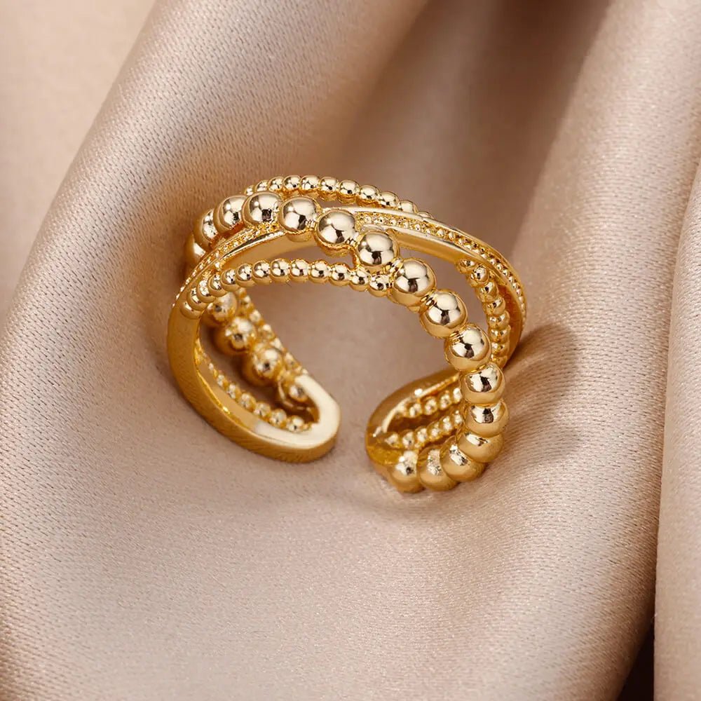 Carry me Bless™ Anillo ajustable de acero inoxidable - Podios