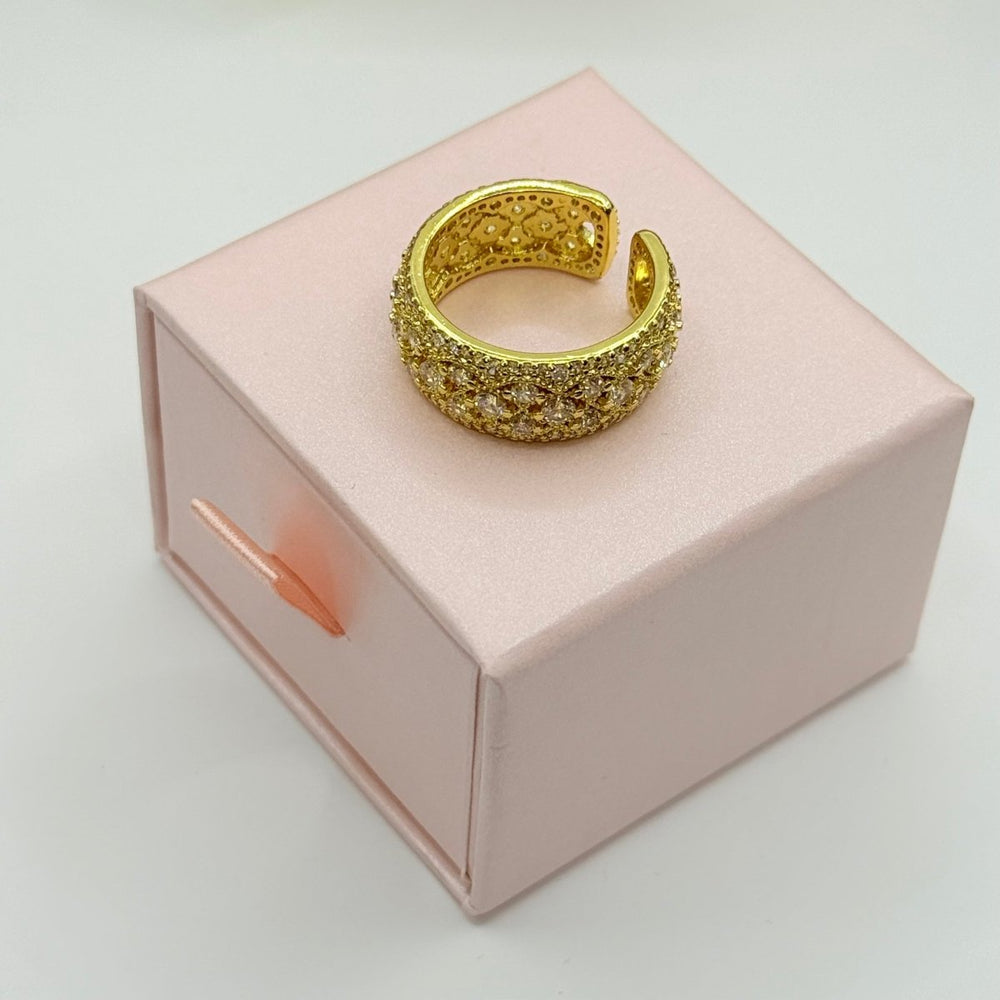 Carry me Bright - anillo ajustable bañado en oro de 18k - Podios
