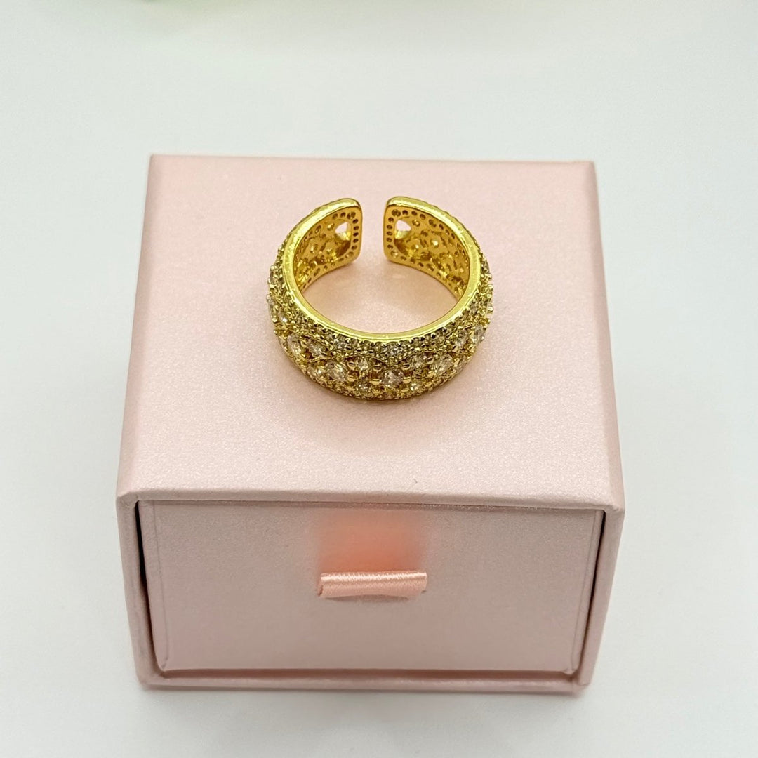 Carry me Bright - anillo ajustable bañado en oro de 18k - Podios
