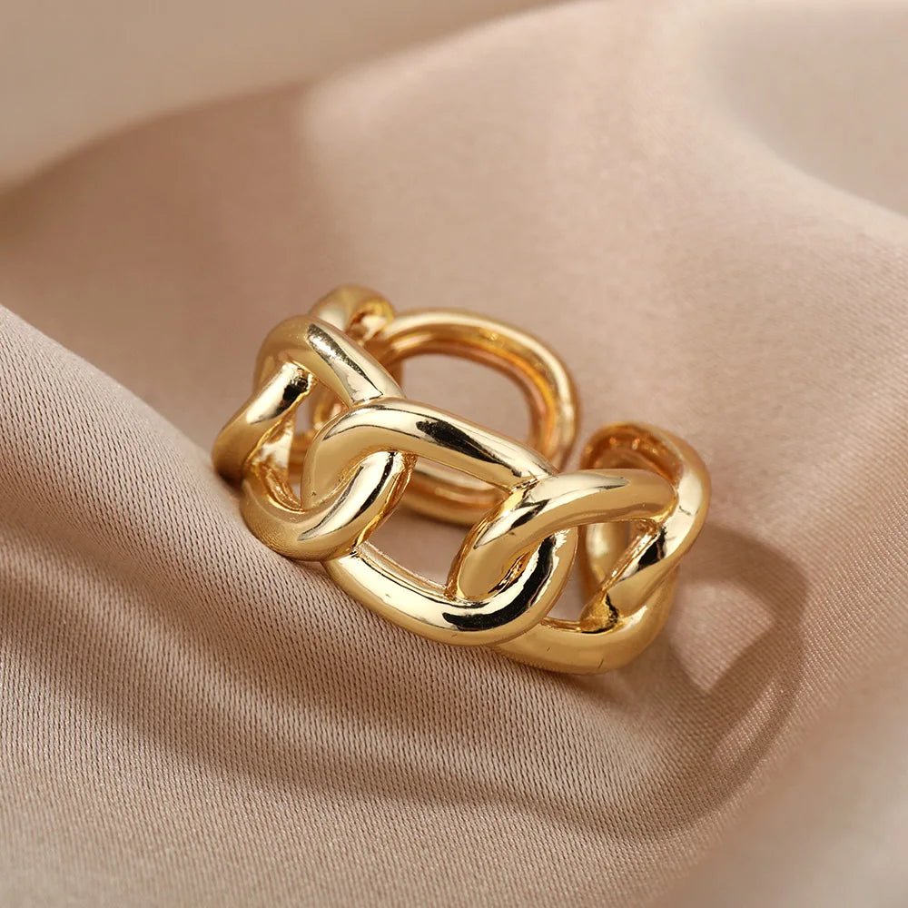 Carry me Chain™ Anillo ajustable de acero inoxidable - Podios