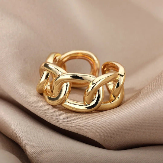 Carry me Chain™ Anillo ajustable de acero inoxidable - Podios