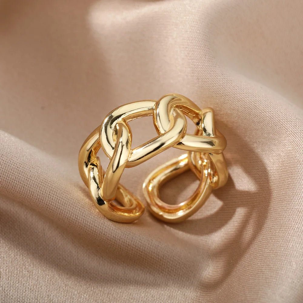 Carry me Chain™ Anillo ajustable de acero inoxidable - Podios