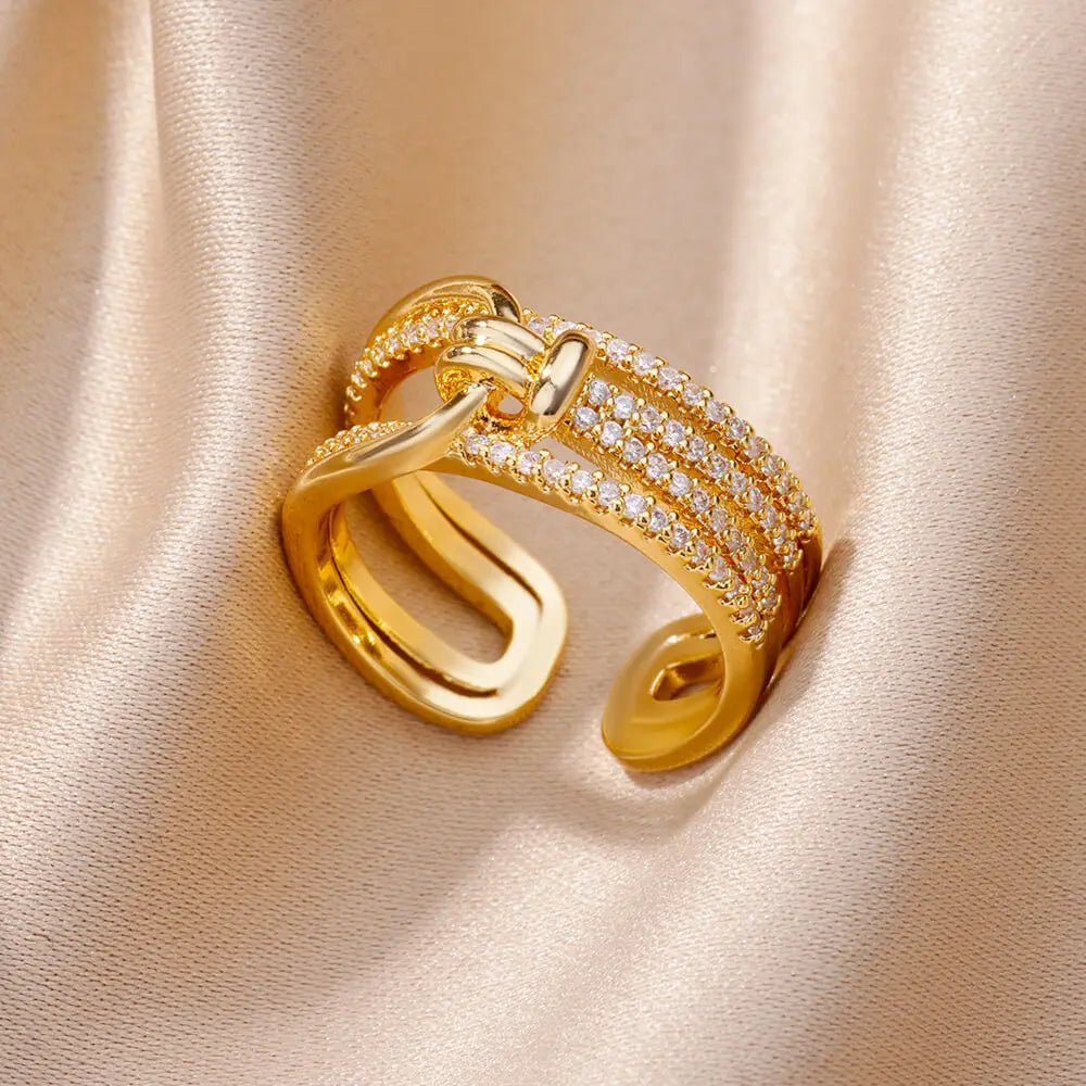 Carry me Forever™ Anillo ajustable de acero inoxidable - Podios