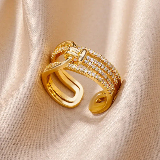 Carry me Forever™ Anillo ajustable de acero inoxidable - Podios