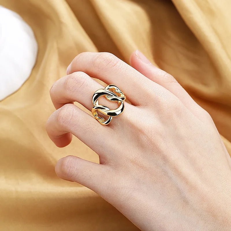 Carry me Impress™ Anillo ajustable de acero inoxidable - Podios