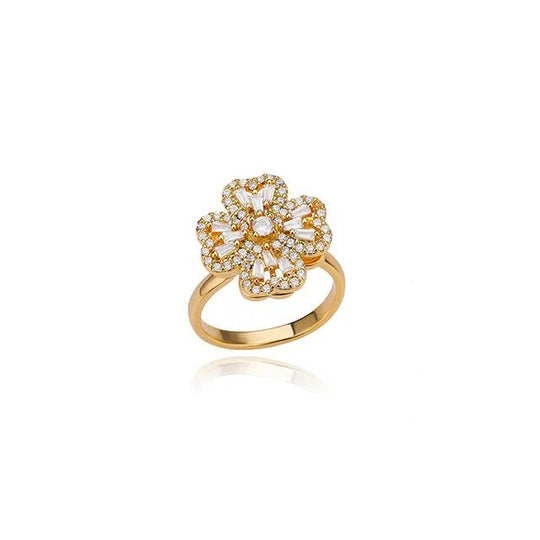 Carry me LUCKY™ Anillo antiestrés giratorio de trébol de 4 hojas - Podios