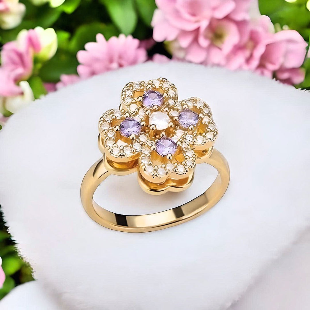 Carry me LUCKY™ Anillo antiestrés giratorio de trébol de 4 hojas - Podios