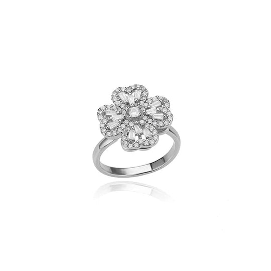 Carry me LUCKY™ Anillo antiestrés giratorio de trébol de 4 hojas - Podios