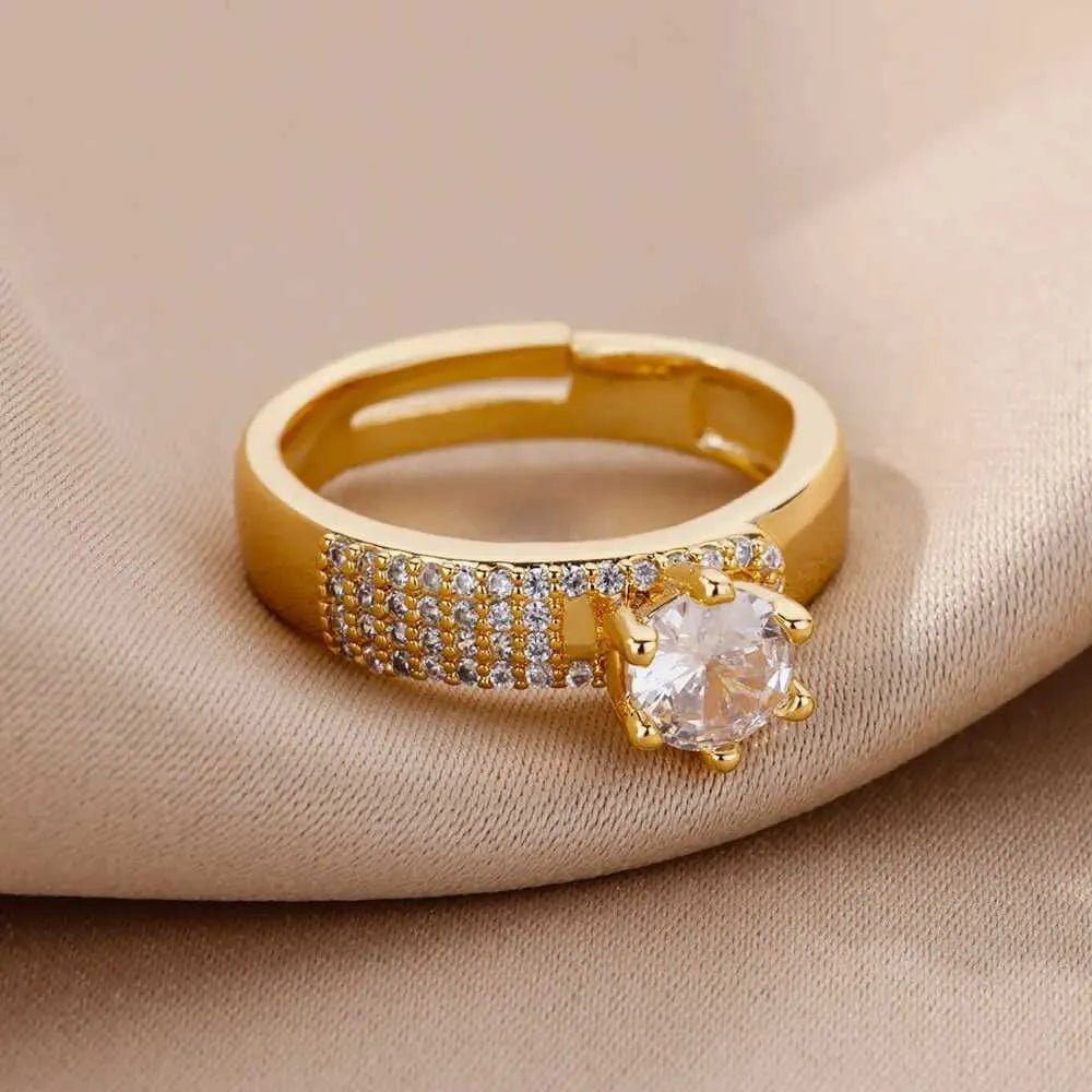 Carry me Luxury™ Anillo ajustable de acero inoxidable - Podios