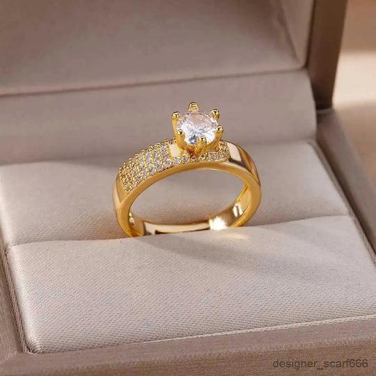 Carry me Luxury™ Anillo ajustable de acero inoxidable - Podios