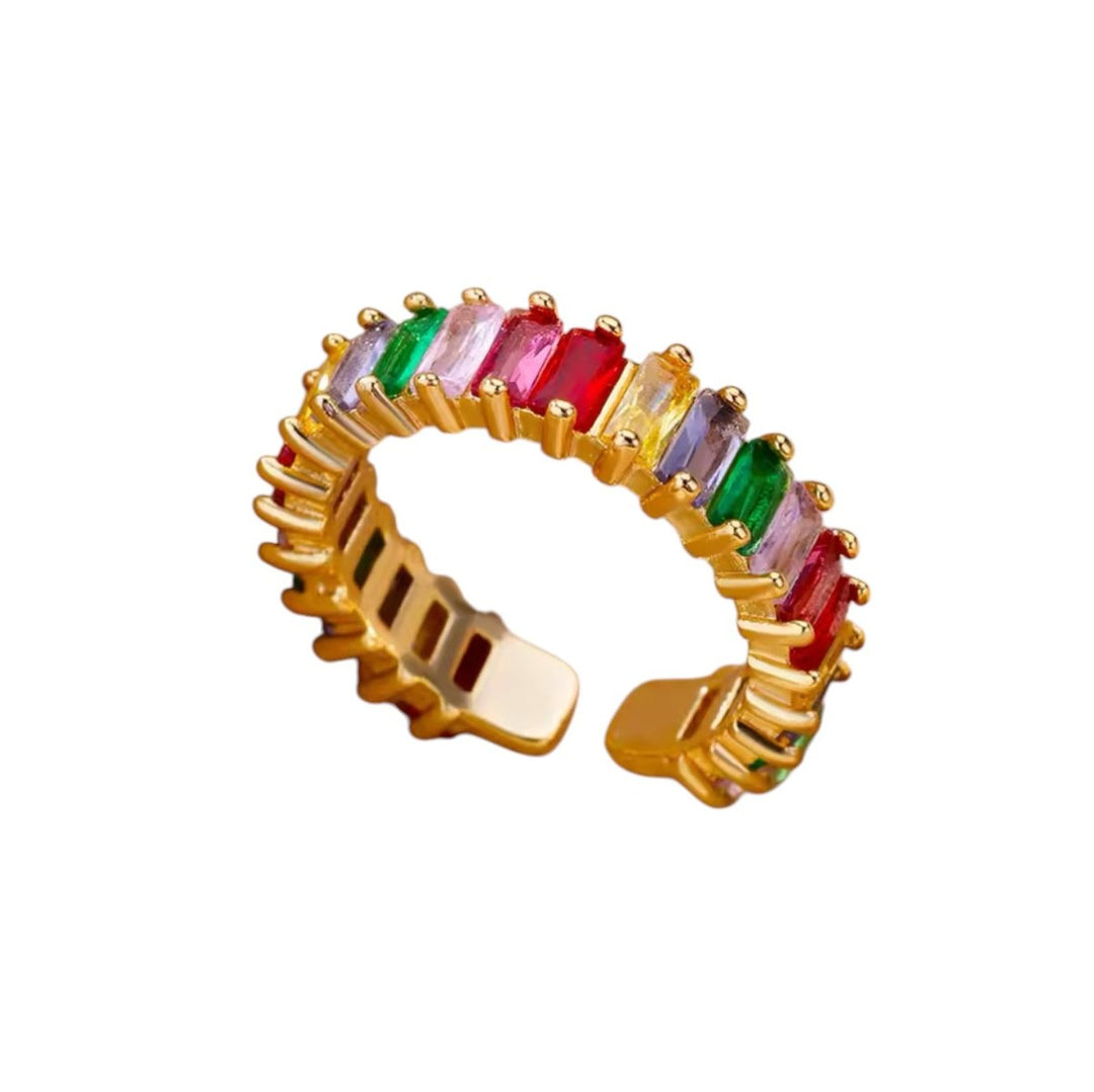 Carry me Rainbow™ Anillo ajustable de acero inoxidable - Podios