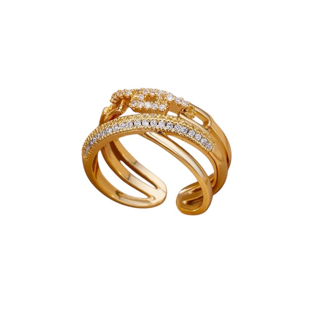 Carry me Singular™ Anillo ajustable de acero inoxidable - Podios