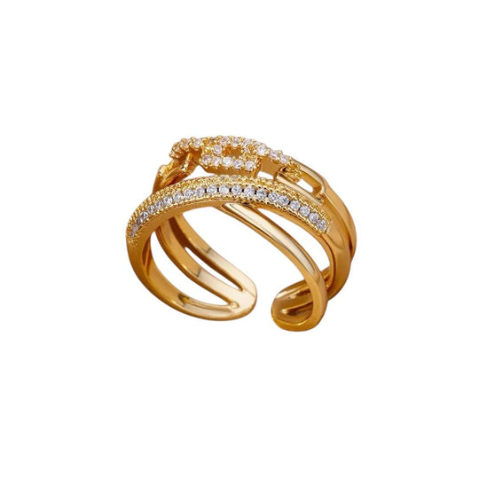 Carry me Singular™ Anillo ajustable de acero inoxidable - Podios