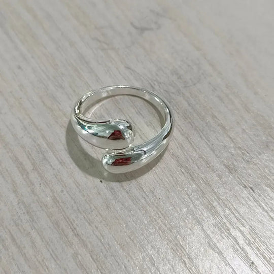 Carry me WAVE™ Anillo de doble onda - acero inoxidable y ajustable - Podios