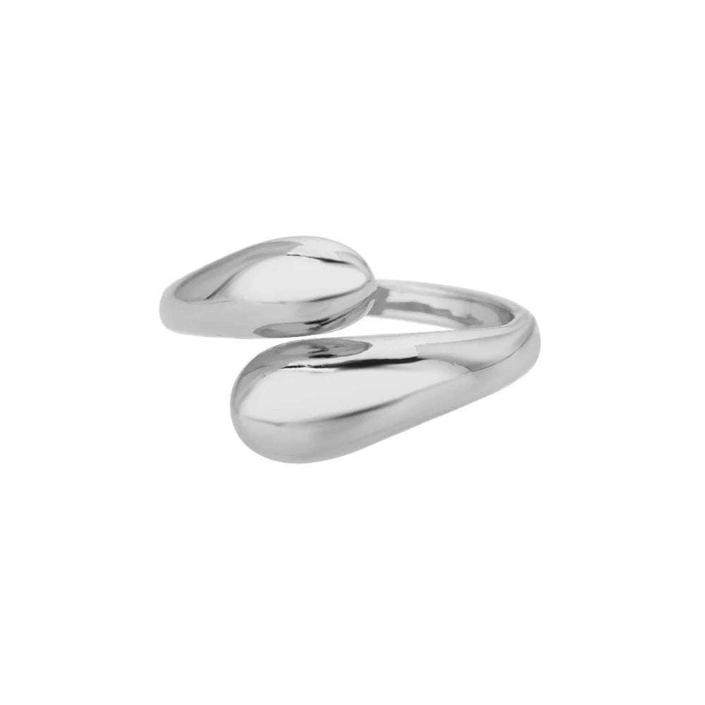 Carry me WAVE™ Anillo de doble onda - acero inoxidable y ajustable - Podios