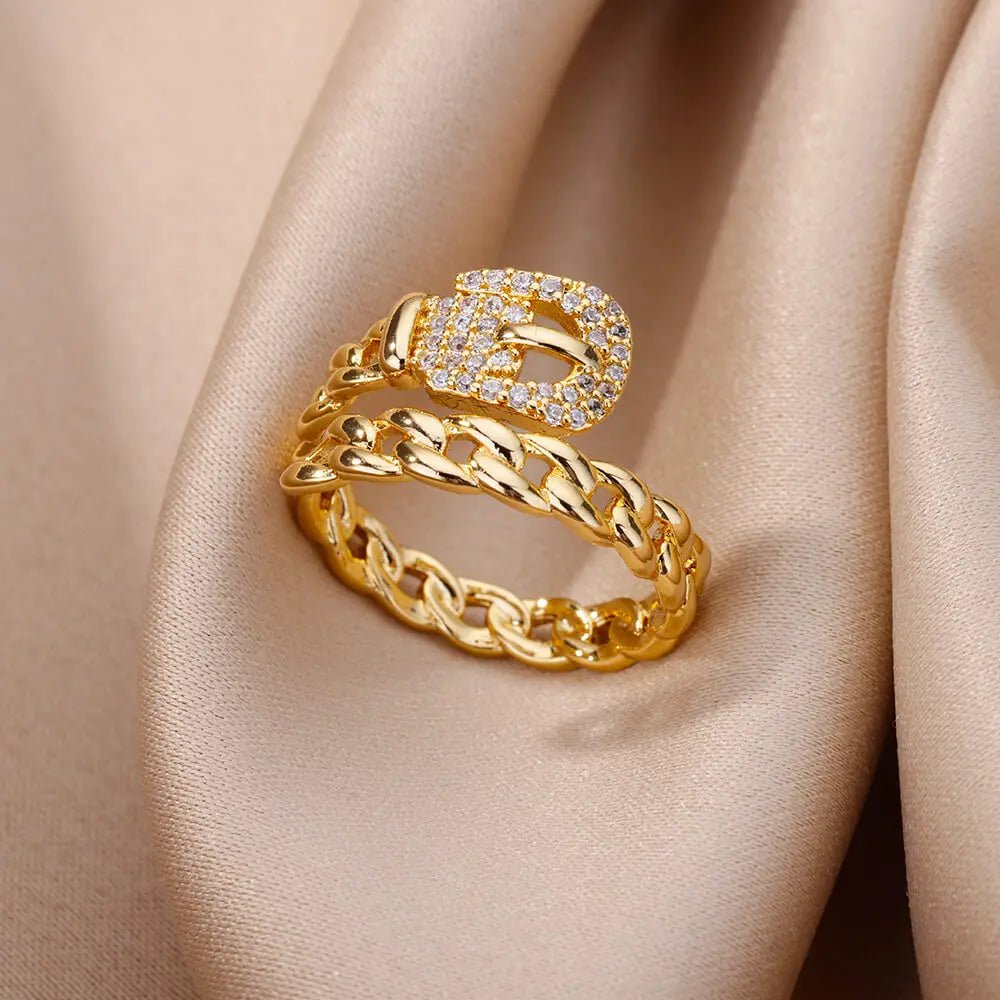 Carry me ZRX™ Anillo ajustable de acero inoxidable - Podios