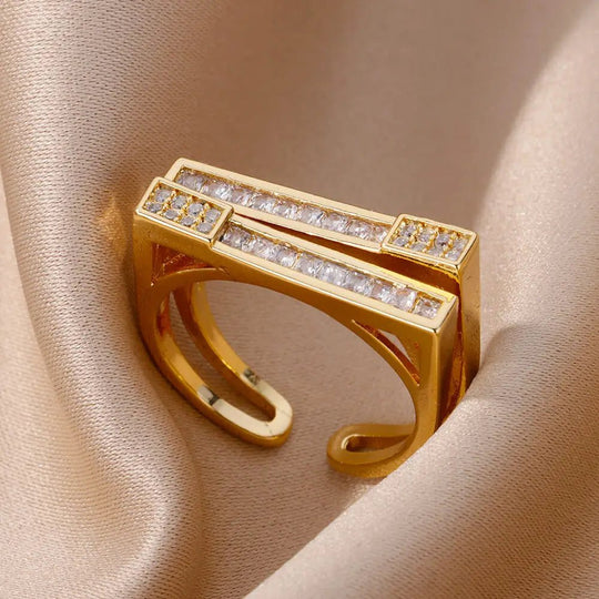 Carry me ZRX™ Anillo ajustable de acero inoxidable - Podios