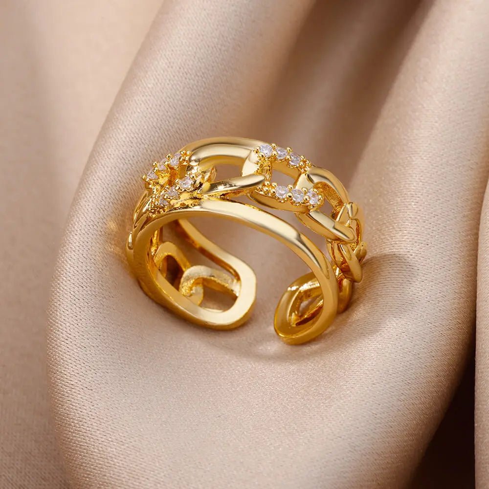 Carry me ZRX™ Anillo ajustable de acero inoxidable - Podios