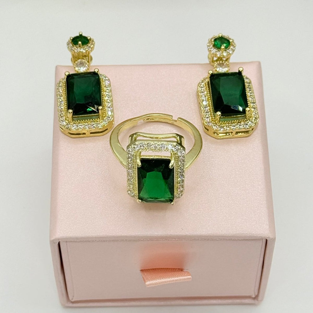 Conjunto Esperanza Premium - collar y aros bañados en oro de 18k - Podios