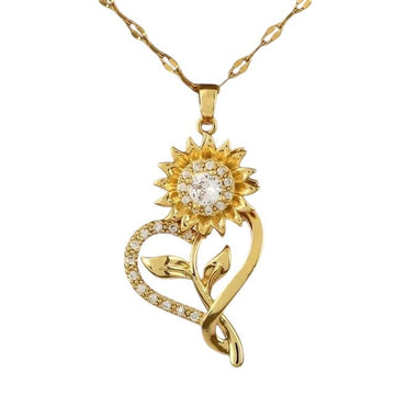 Girasol Heart™ Collar antiestrés de girasol giratorio