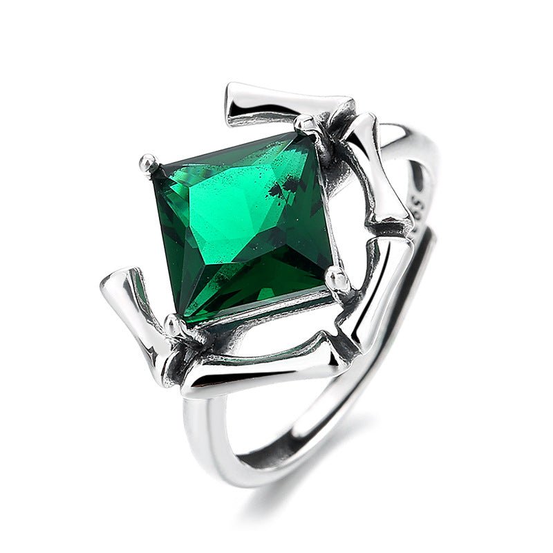 Green Exclusive Collection - anillo ajustable plateado - Podios