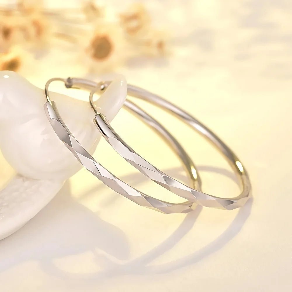 Moonllight Infinity™ Aros de argolla Plata 925 - Podios