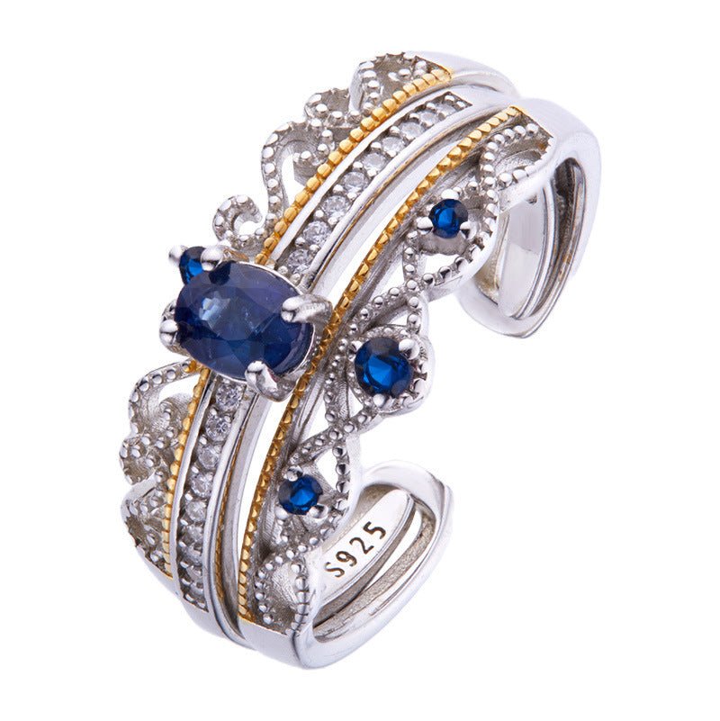 Queen Exclusive Collection - anillo ajustable de plata 925 - Podios