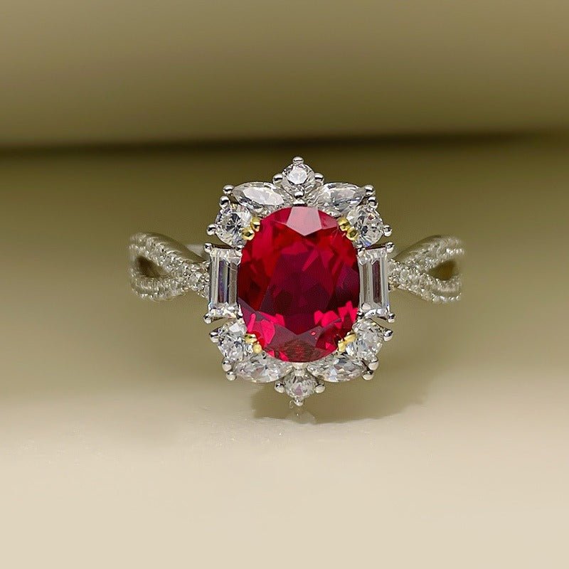 Red Exclusive Collection - anillo ajustable bañado en plata 925 - Podios