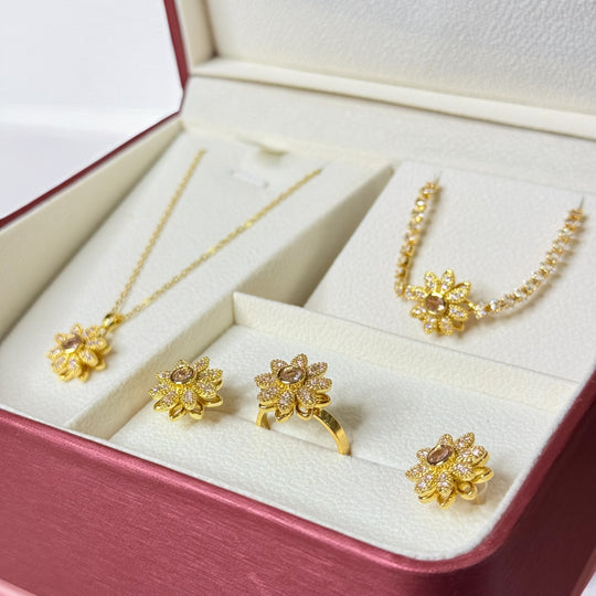Set de Flores Giratorias - girasoles - tréboles - margaritas - Podios