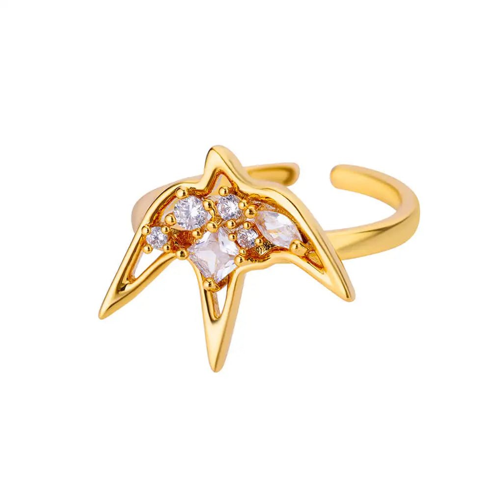 Anillo de golondrina de circones - Podios