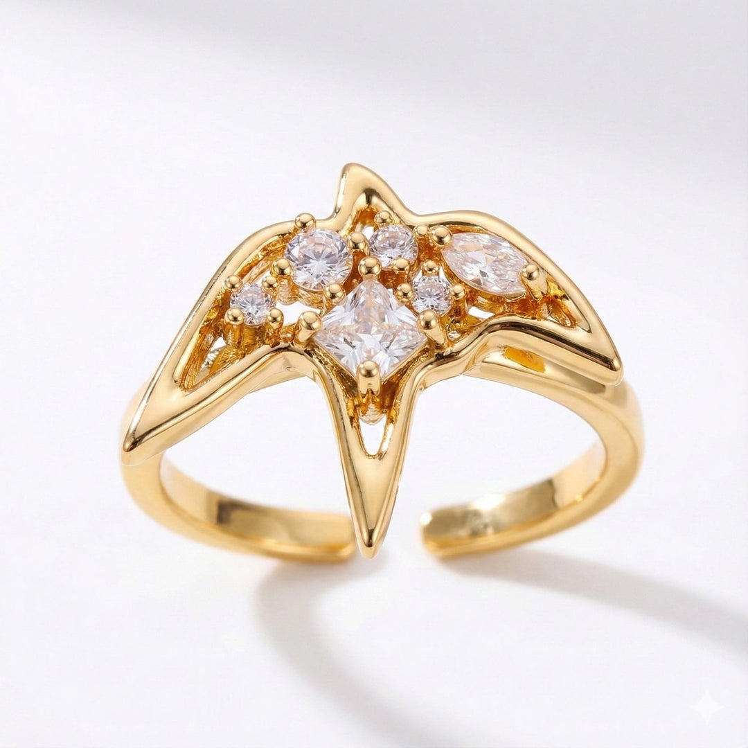 Anillo de golondrina de circones - Podios