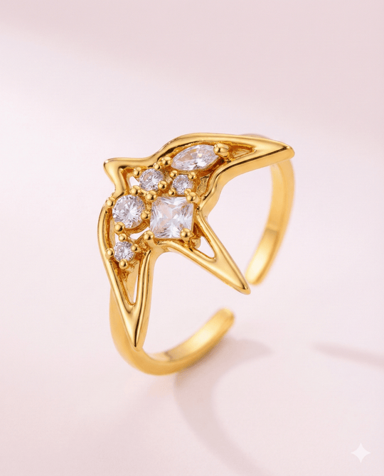 Anillo de golondrina de circones - Podios