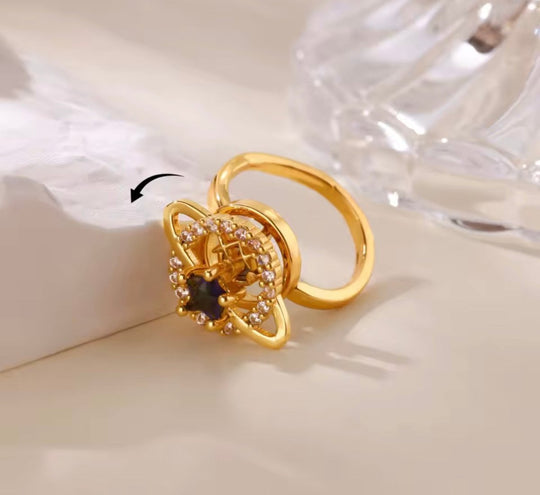 Anillo Saturno Giratorio - Podios