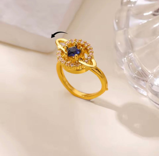 Anillo Saturno Giratorio - Podios