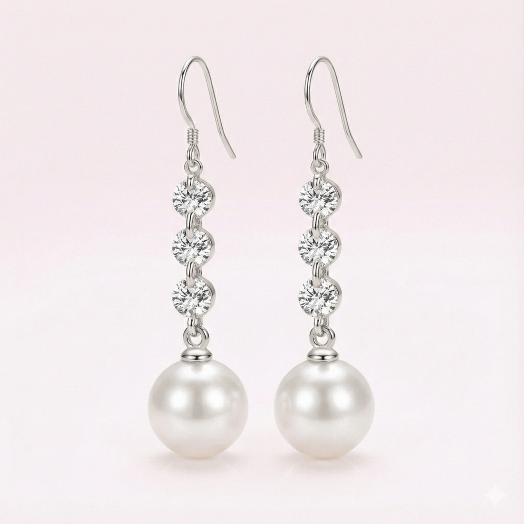 Aros Colgantes de Perla: Elegancia y estilo en joyería - Podios