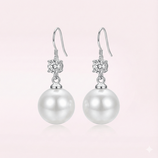 Aros Colgantes de Perla: Elegancia y estilo en joyería - Podios