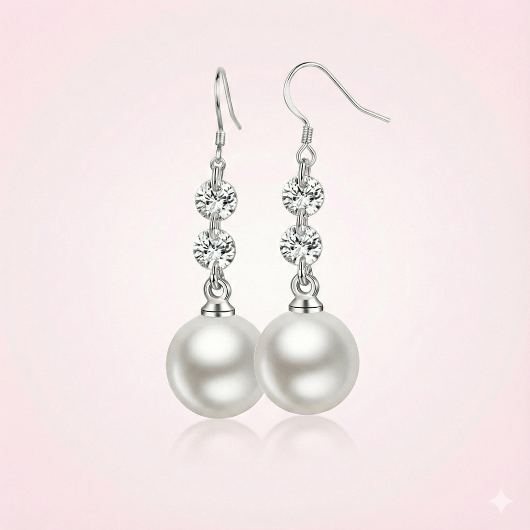 Aros Colgantes de Perla: Elegancia y estilo en joyería - Podios