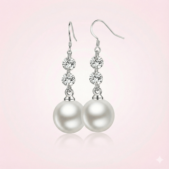 Aros Colgantes de Perla: Elegancia y estilo en joyería - Podios