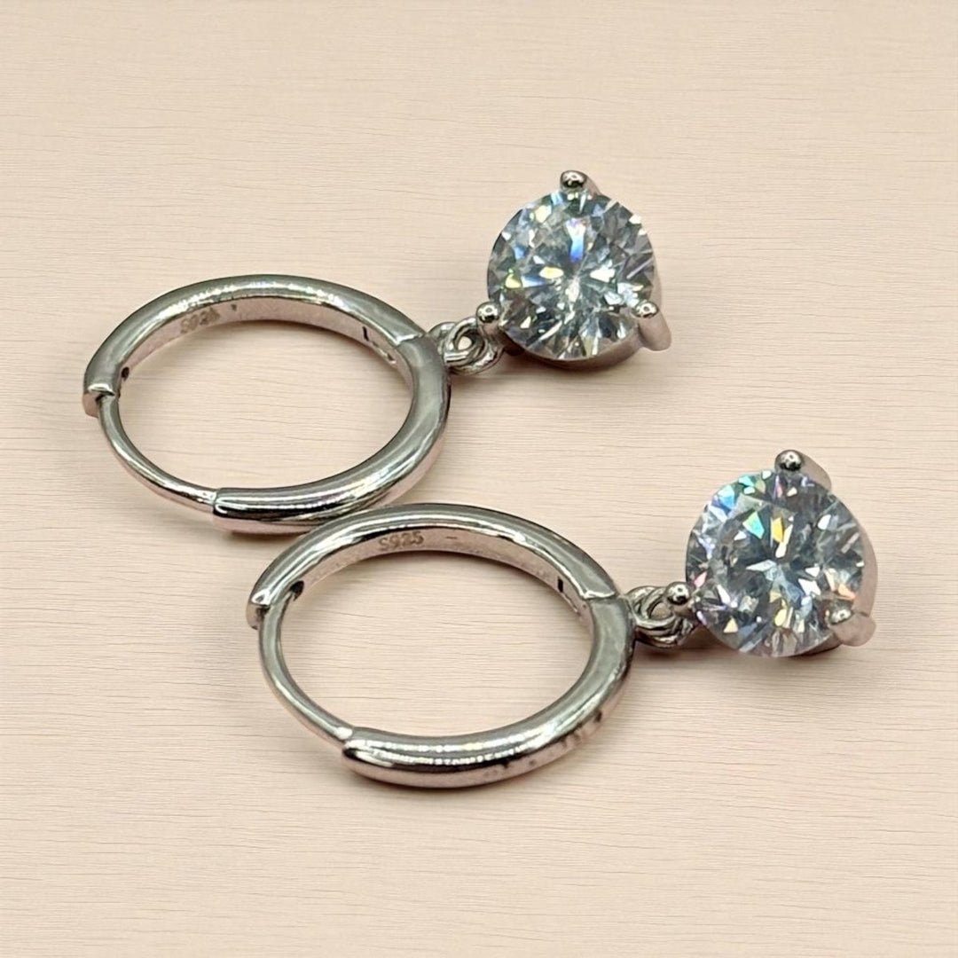 Aros Single Circón Plata 925 - Podios