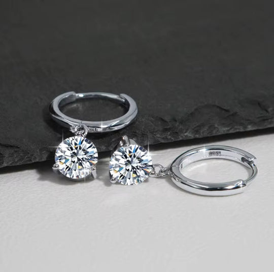 Aros Single Circón Plata 925 - Podios