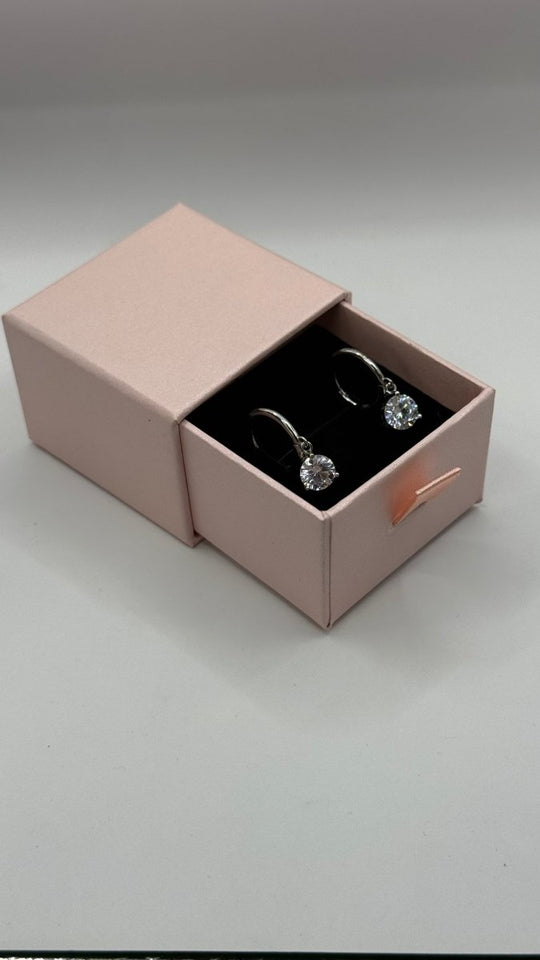 Aros Single Circón Plata 925 - Podios