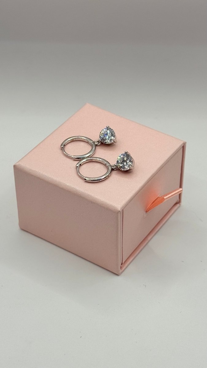 Aros Single Circón Plata 925 - Podios