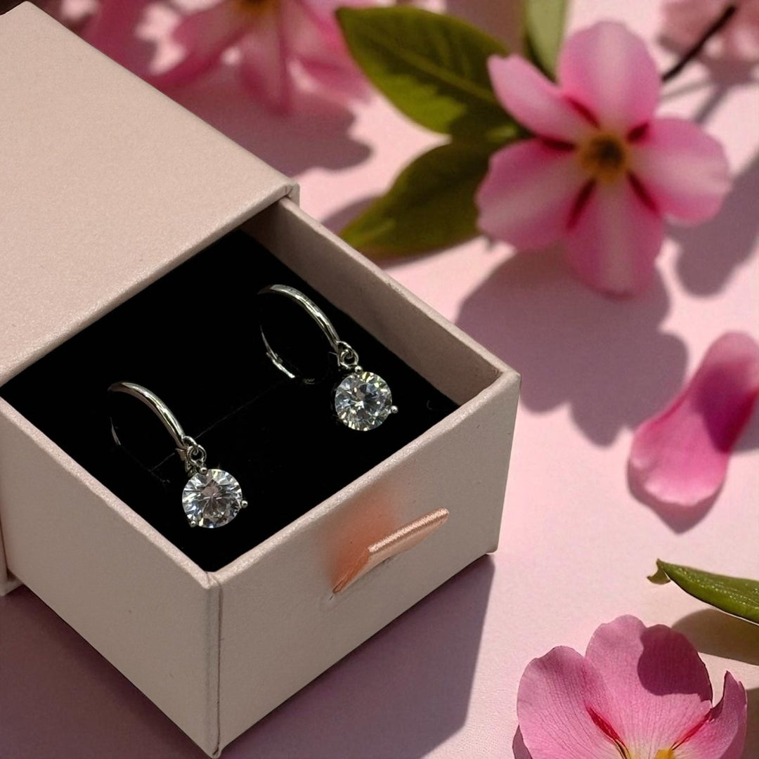 Aros Single Circón Plata 925 - Podios