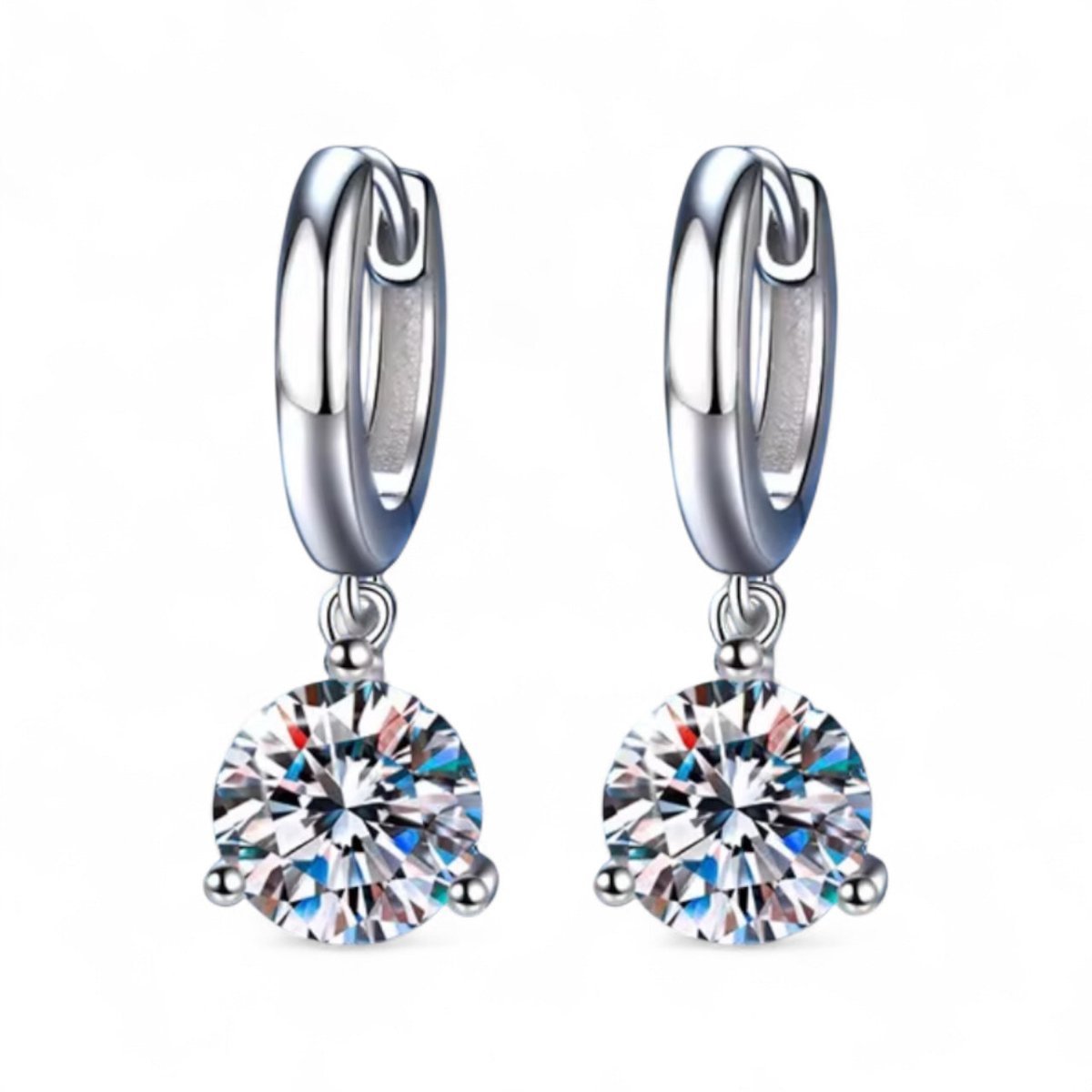 Aros Single Circón Plata 925 - Podios