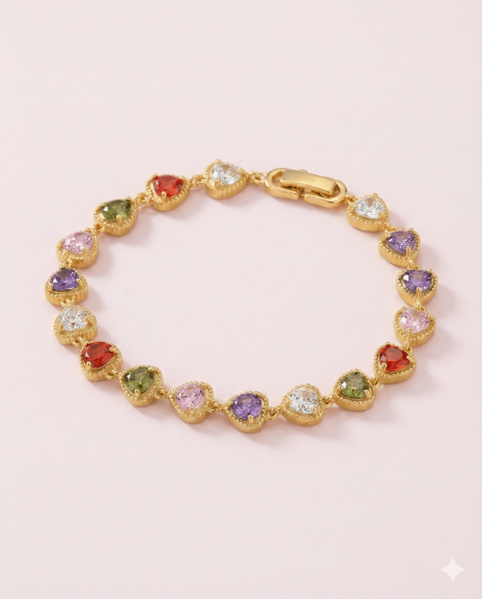 Brazalete arcoíris 5 stones - Podios