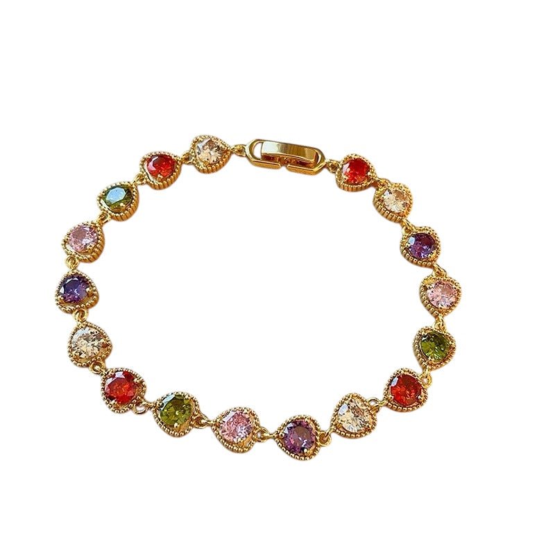 Brazalete arcoíris 5 stones - Podios