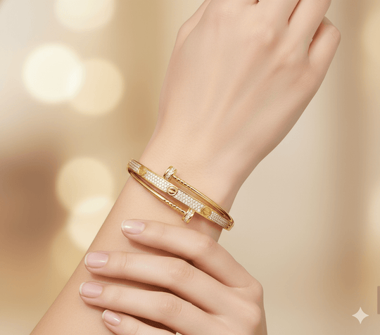 Brazalete Hammer One™ - Brazalete enchapado en oro 18 quilates - Podios