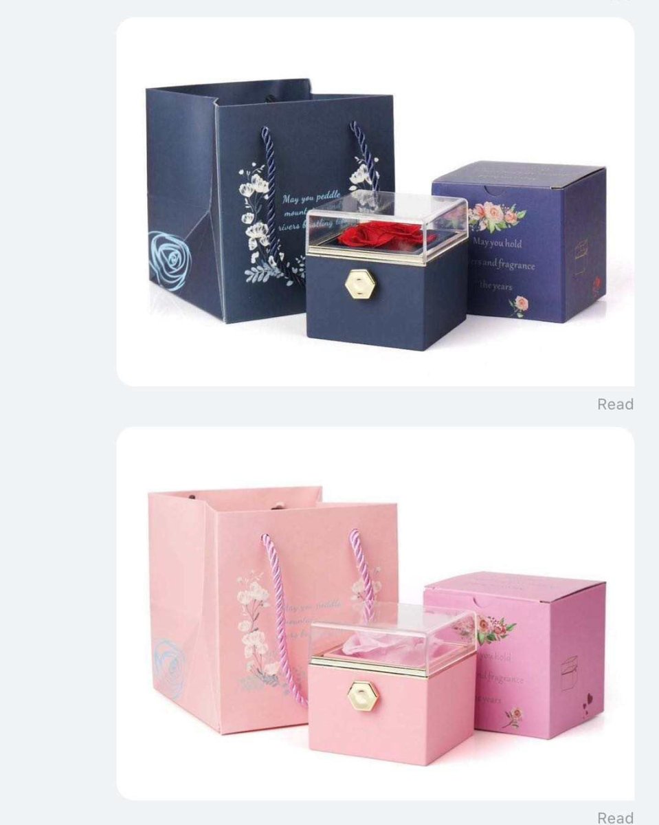 Caja giratoria de rosa eterna - Podios
